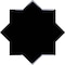 Apollo Tile Siena 5.35 in. x 5.35 in. Glossy Black Ceramic Star-Shaped Wall and Floor Tile 5.37 sqft/case, 27PK MOR88NERSTRA - alternate 1